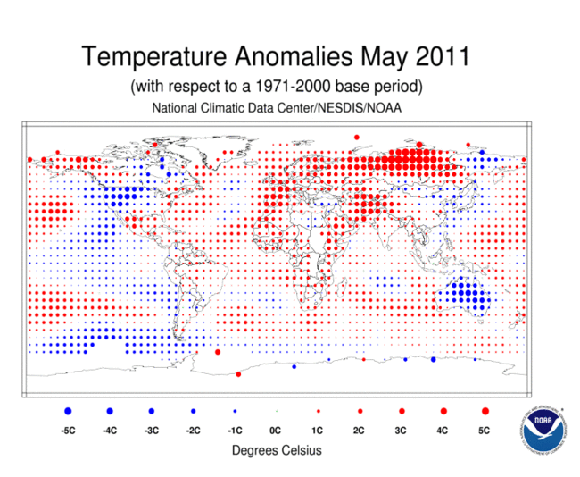 Temp Anomalies May 2011