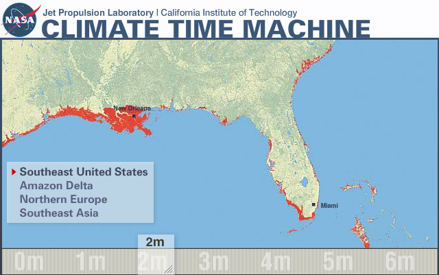 Climate Time Machine; Sea Level Rise; 2 Meters